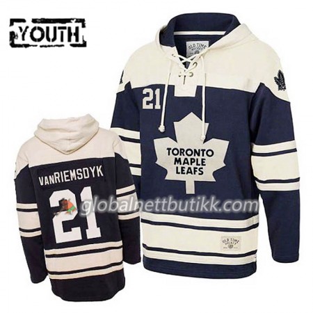 Toronto Maple Leafs James Van Riemsdyk 21 Blå Sawyer Hooded Sweatshirt - Barn